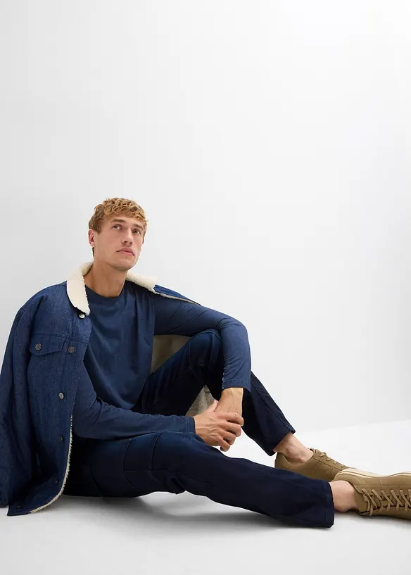 Regular Fit cargo jogging Jeans met comfortband, straight, bonprix