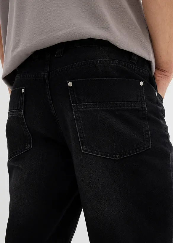 Regular fit jeans van puur katoen met een comfortband, straight, bonprix