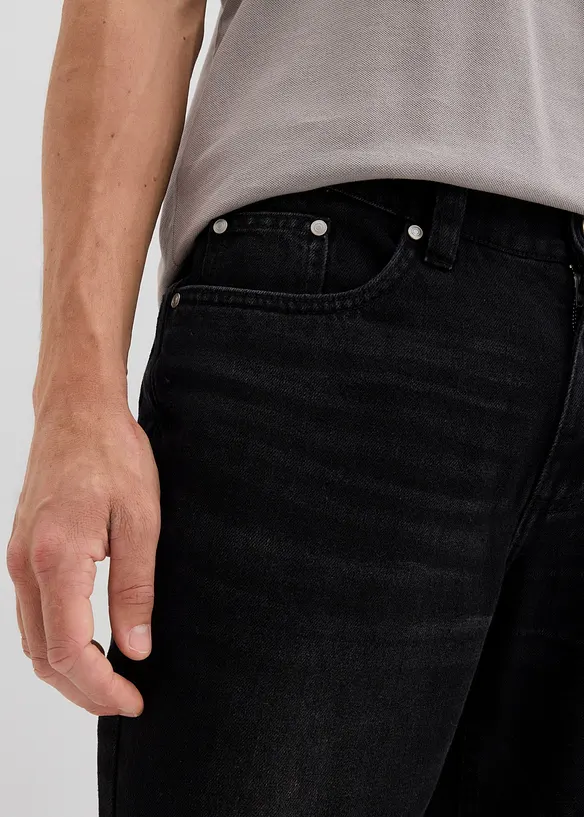 Regular fit jeans van puur katoen met een comfortband, straight, bonprix