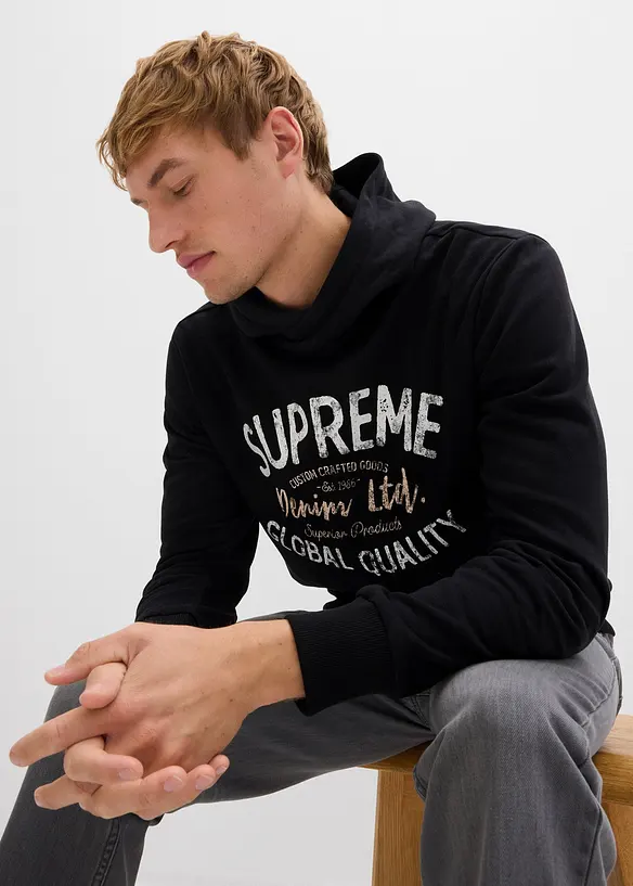Hoodie in een zachte katoenmix, bonprix