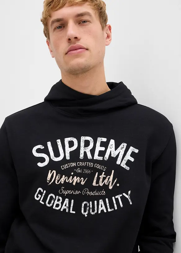 Hoodie in een zachte katoenmix, bonprix