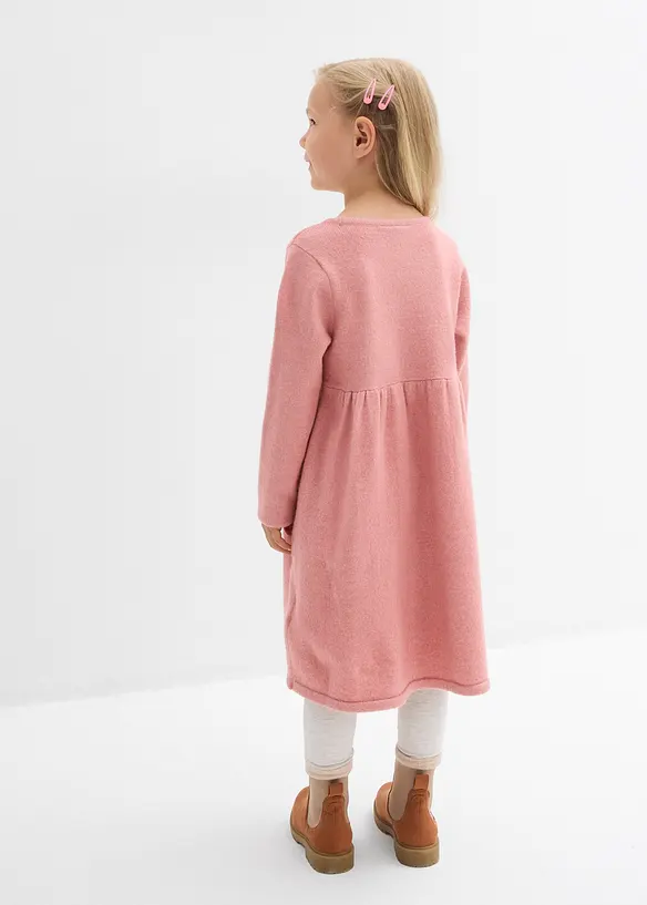 Gebreide jurk met decoratieve knoopsluiting, bonprix