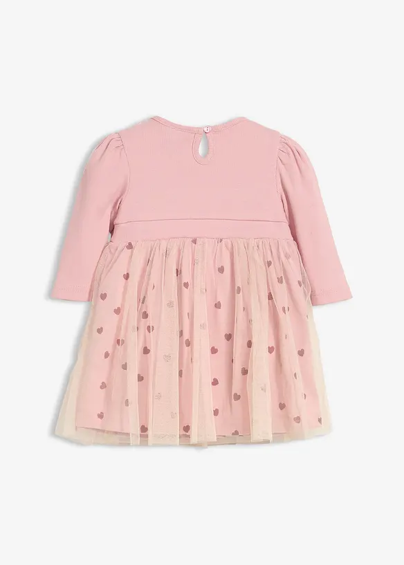 Baby jurkje met kleine hartjes van biologisch katoen, bonprix