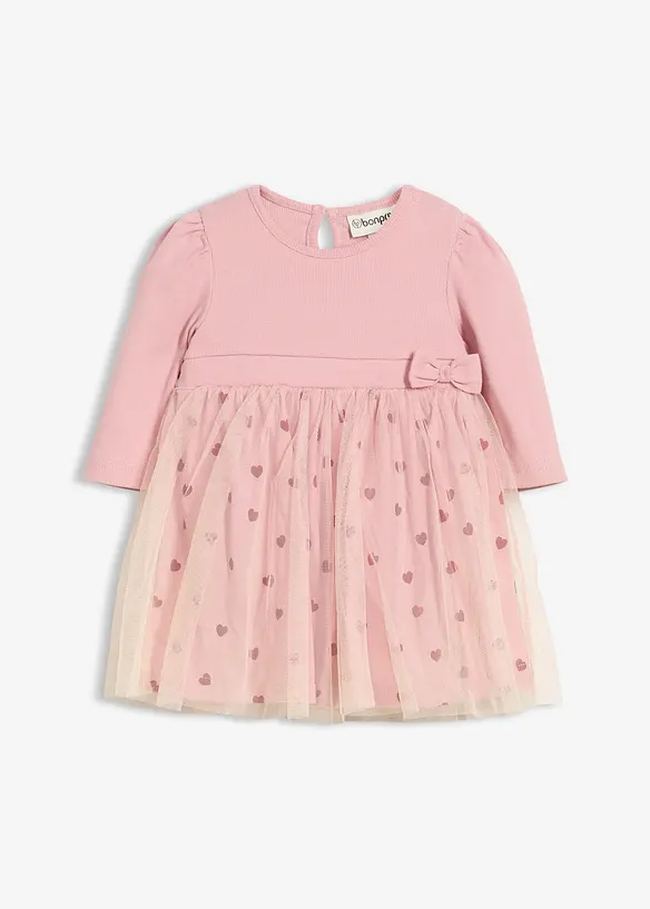 Baby jurkje met kleine hartjes van biologisch katoen, bonprix