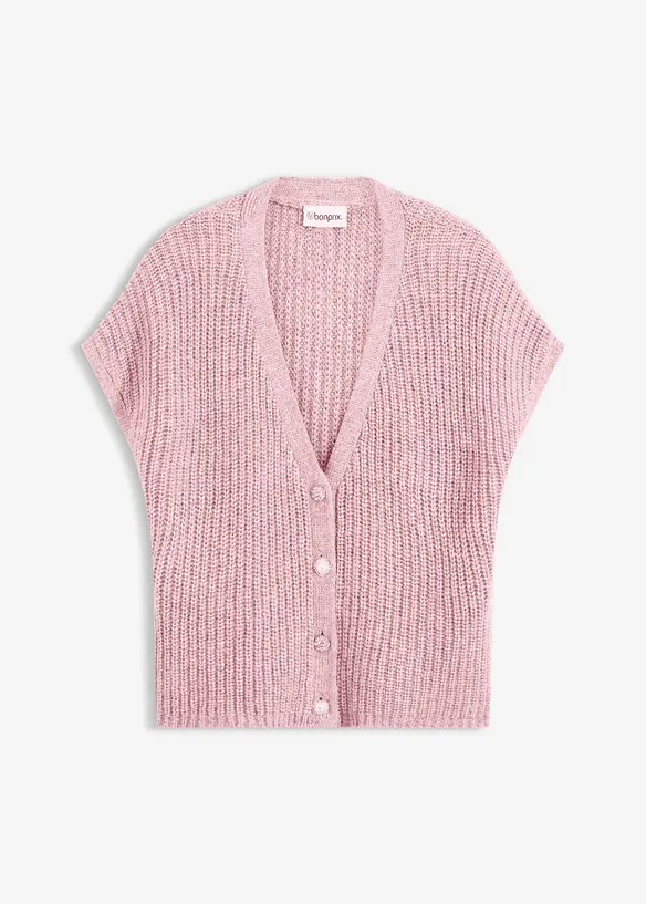 Mouwloos vest met decoratieve knopen, bonprix