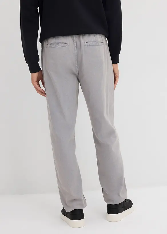 Relaxed Fit instapbroek van katoen-twill, tapered, bonprix