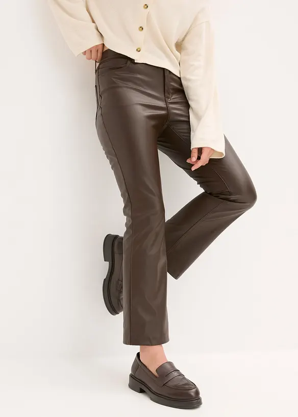 Imitatieleren broek, bonprix