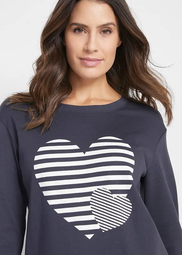 Katoenen longsleeve met print, bonprix