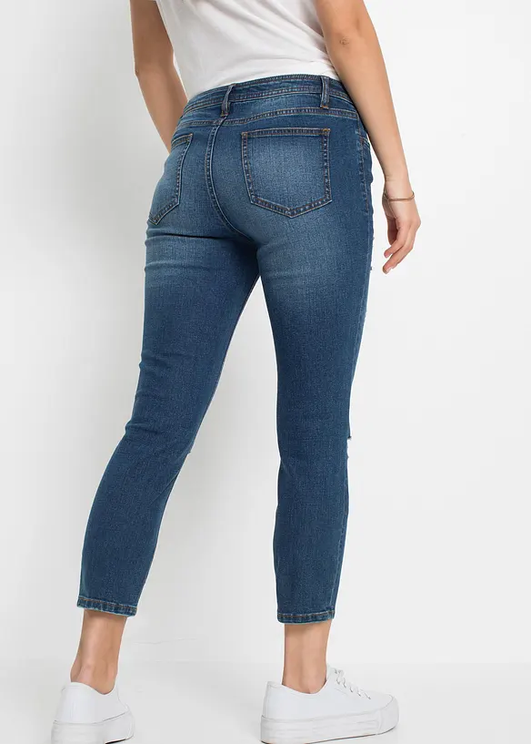 Cropped destroyed jeans, bonprix