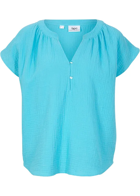 Mousseline blousetop van katoen, bonprix