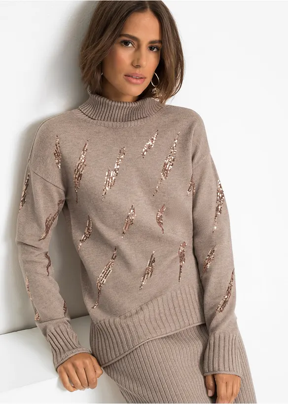 Oversized trui in een zachte viscosemix, bonprix