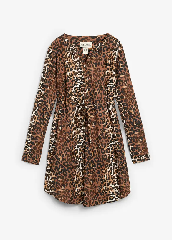 Lange zwangerschapsblouse/voedingsblouse van soepele viscose, bonprix