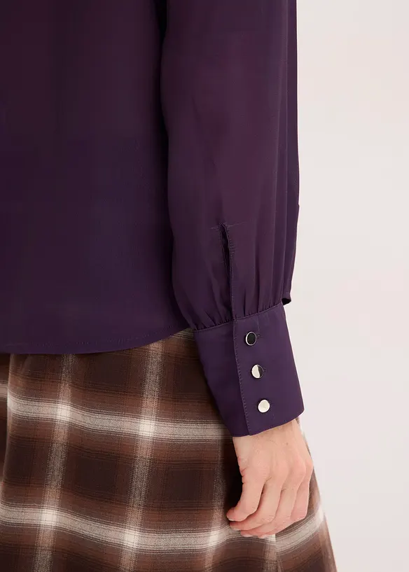 Chiffonblouse met afneembare strik, bonprix