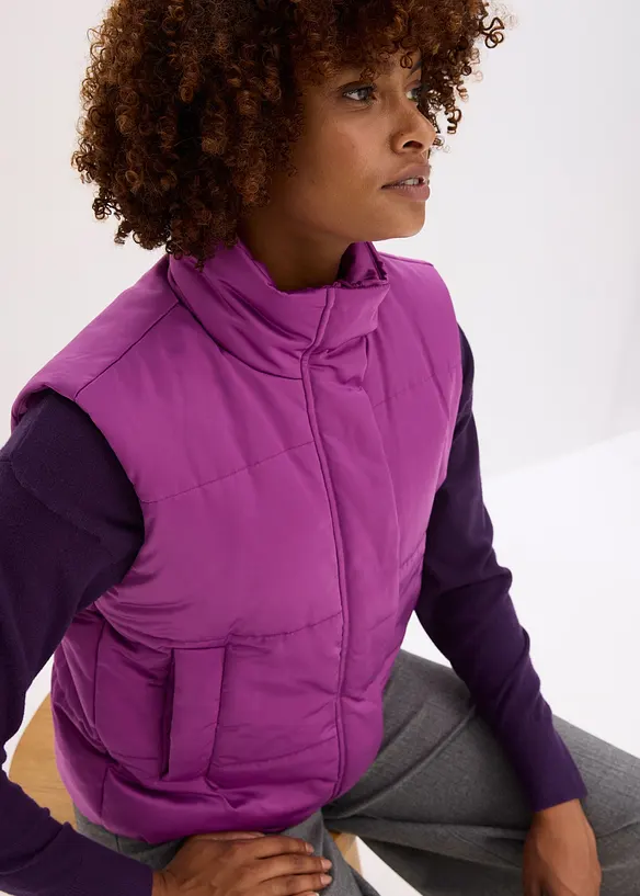 Bodywarmer met lichte glans, bonprix