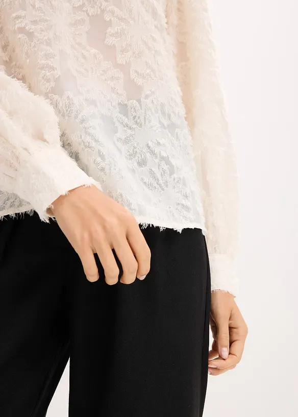 Blouse met bloemenstructuurpatroon, bonprix