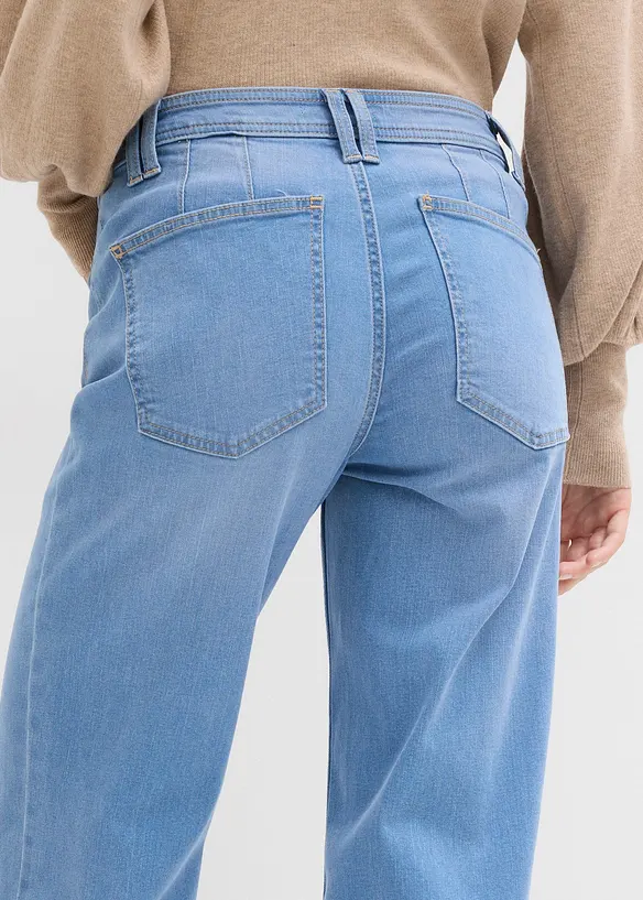 Straight jeans mid waist, bonprix