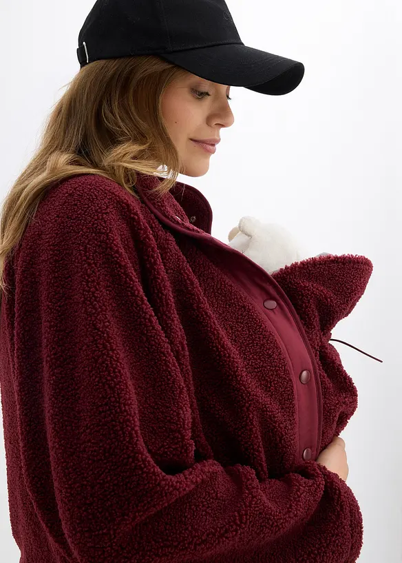 3-in-1 zwangerschapsjas/voedingsjas van teddyfleece, bonprix