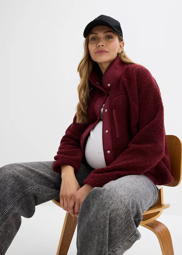 3-in-1 zwangerschapsjas/voedingsjas van teddyfleece, bonprix