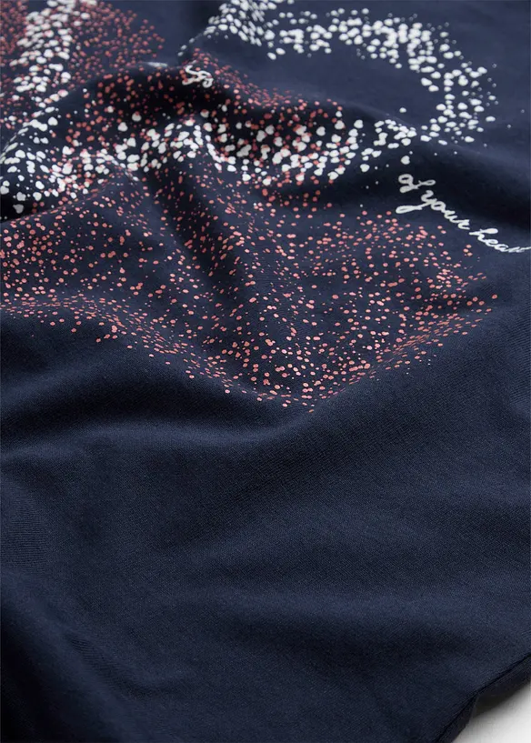 Katoenen shirt met hart van biologisch katoen, bonprix