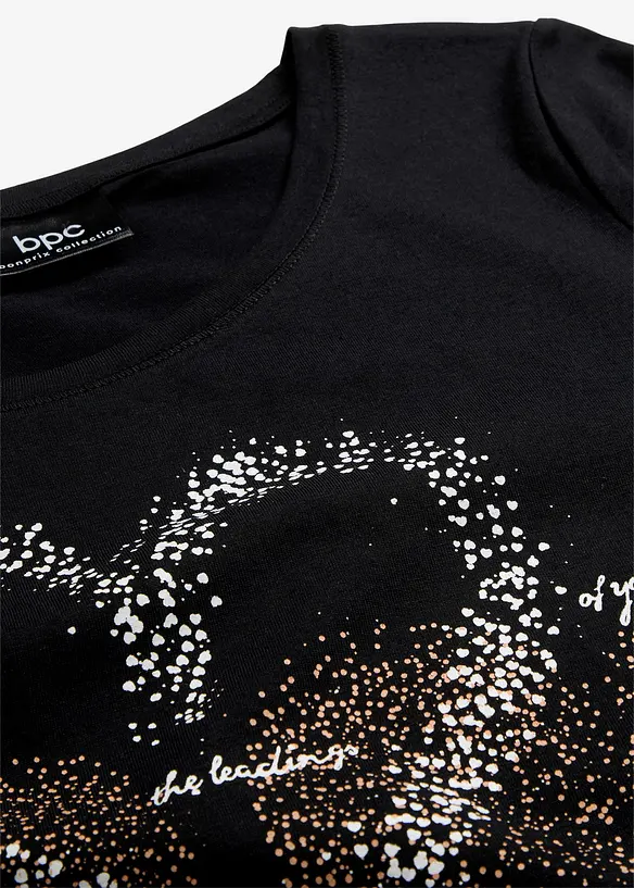 Katoenen shirt met hart van biologisch katoen, bonprix