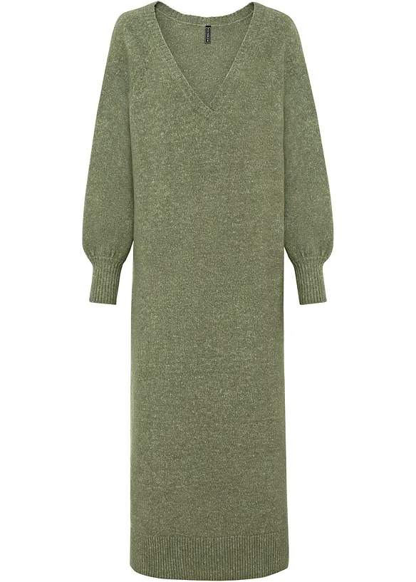 Gebreide oversized midi jurk, bonprix