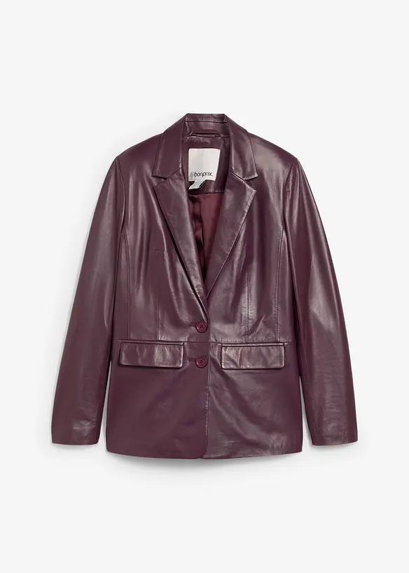 Leren blazer van lamsnappa, bonprix