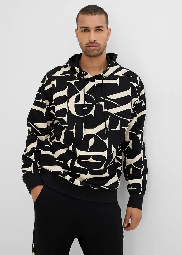 Hoodie van biologisch katoen, loose fit, bonprix