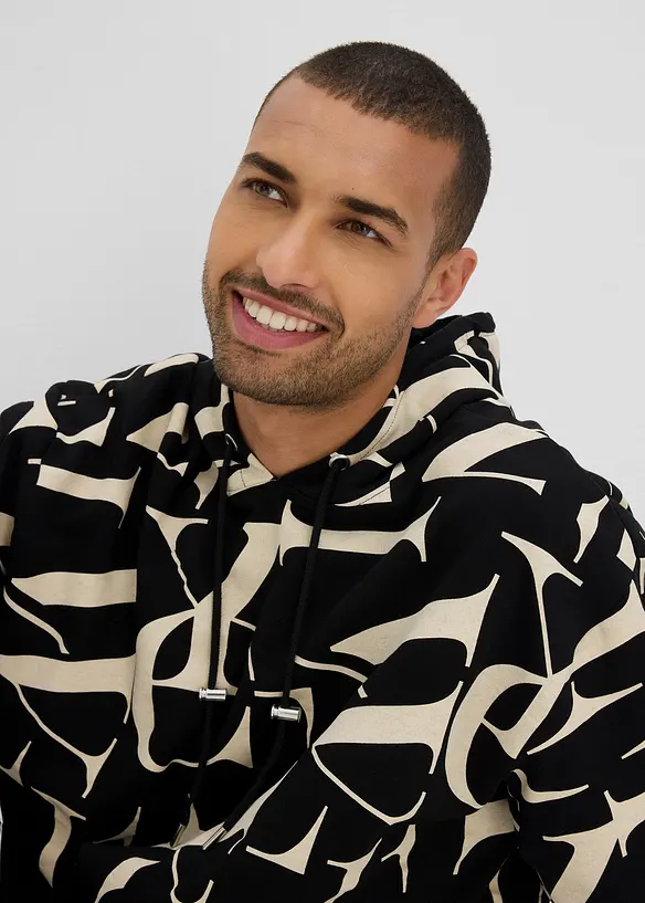 Hoodie van biologisch katoen, loose fit, bonprix