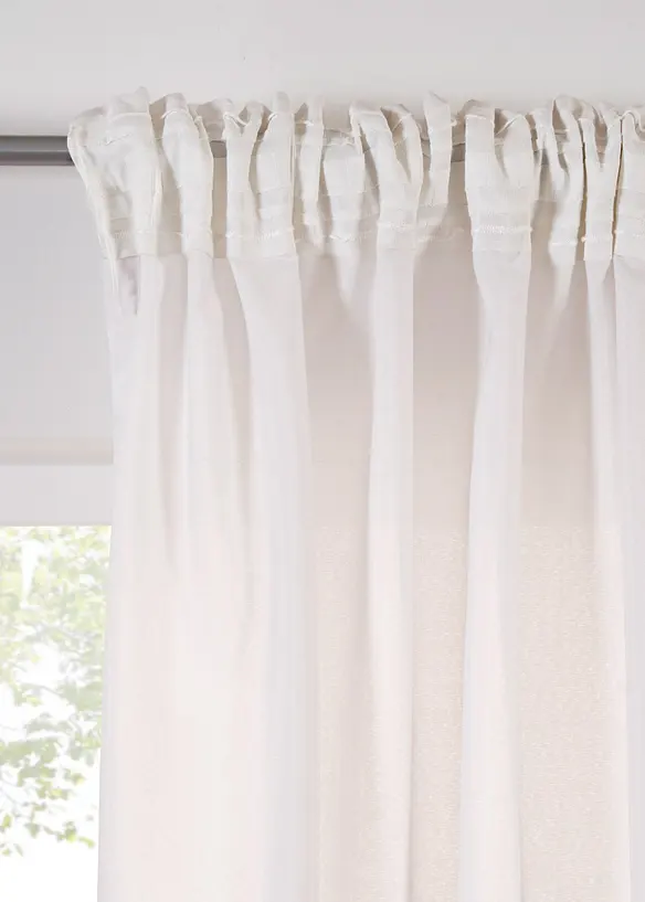 Gordijnen van gerecycled materiaal (2 stuks), bonprix