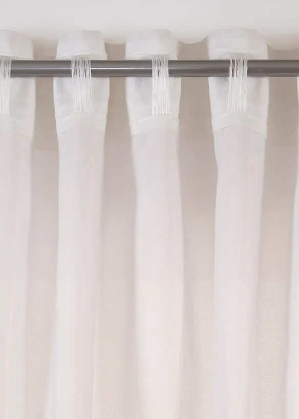 Gordijnen van gerecycled materiaal (2 stuks), bonprix