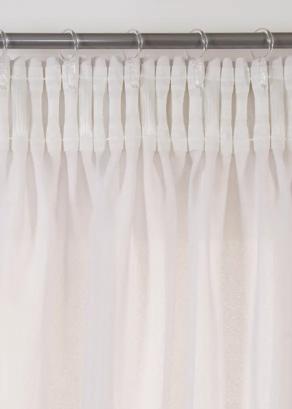 Gordijnen van gerecycled materiaal (2 stuks), bonprix