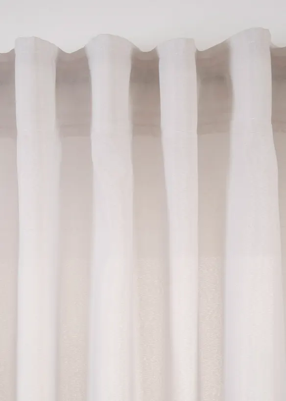 Gordijnen van gerecycled materiaal (2 stuks), bonprix