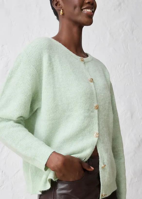 Vest van een warme alpacamix, bonprix