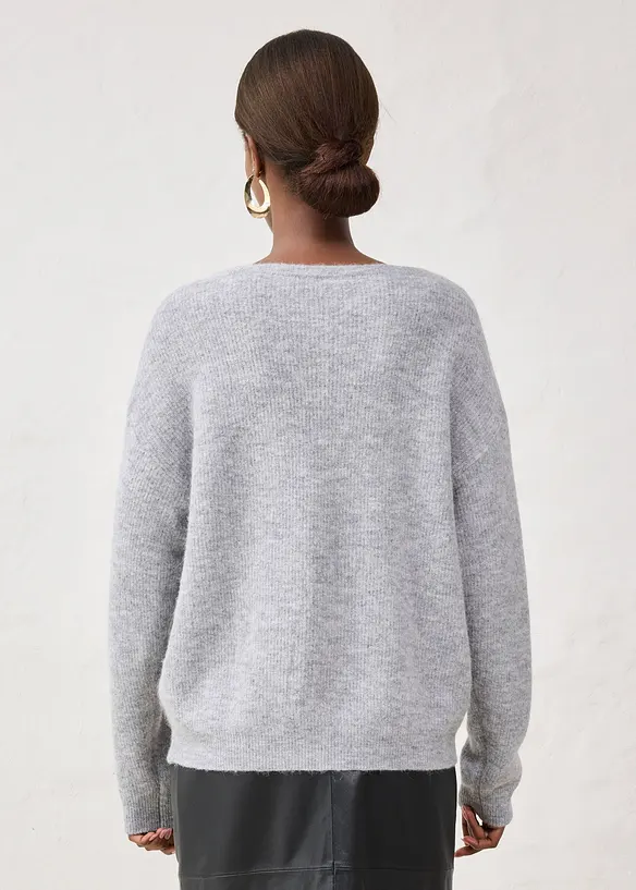 Vest van een warme alpacamix, bonprix