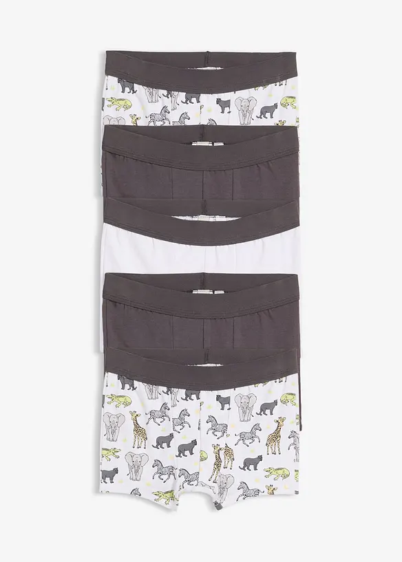 Boxershort met biologisch katoen (set van 5), bonprix