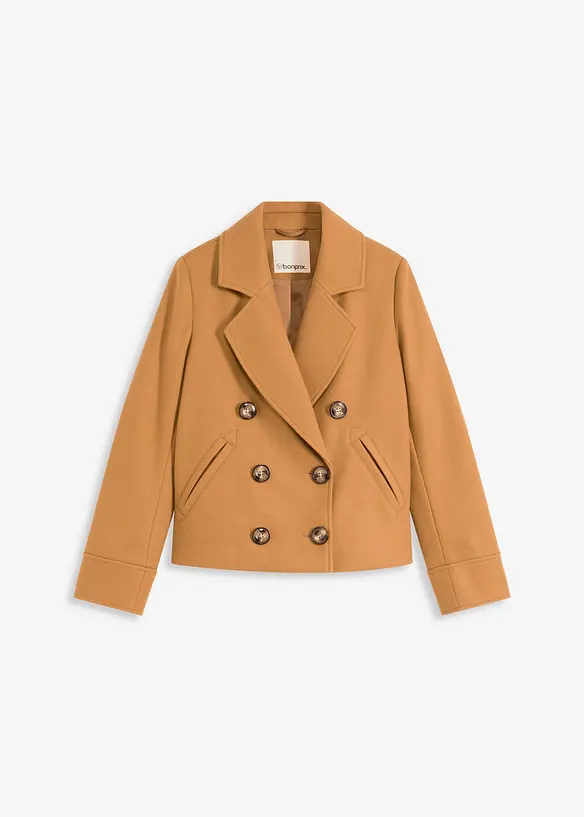 Korte jas in wollook, bonprix