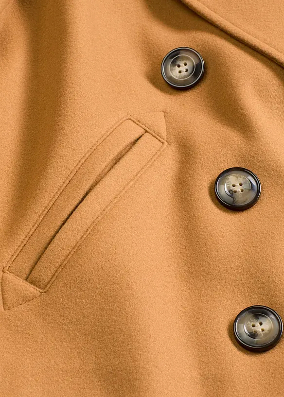Korte jas in wollook, bonprix