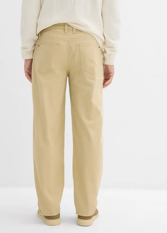 Relaxed fit twillbroek met comfortband, straight, bonprix