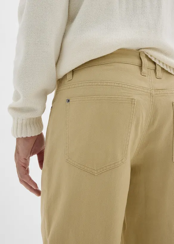 Relaxed fit twillbroek met comfortband, straight, bonprix