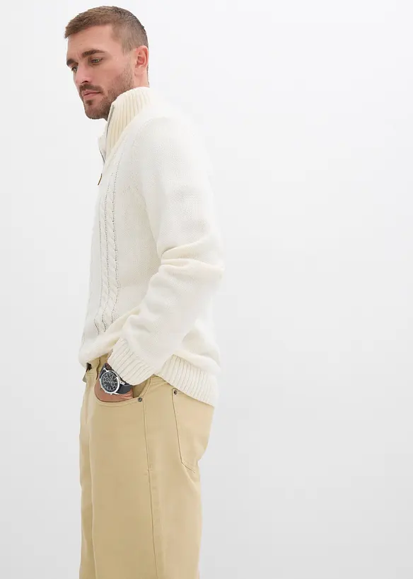 Relaxed fit twillbroek met comfortband, straight, bonprix