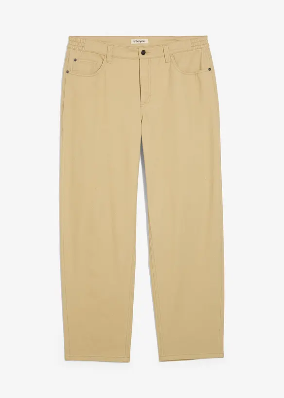 Relaxed fit twillbroek met comfortband, straight, bonprix