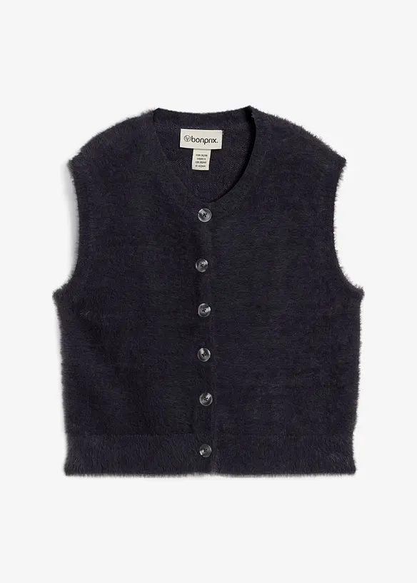 Mouwloos vest van een verengaren-viscosemix, bonprix