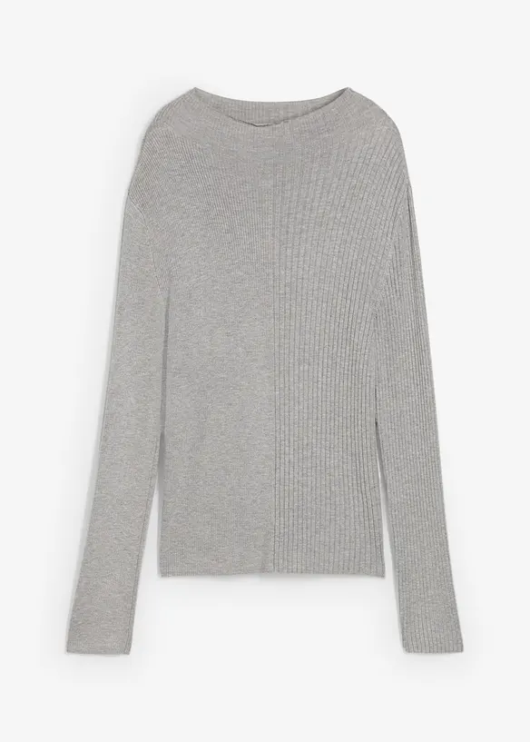 Geribd shirt in een viscosemix, bonprix
