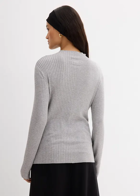 Geribd shirt in een viscosemix, bonprix