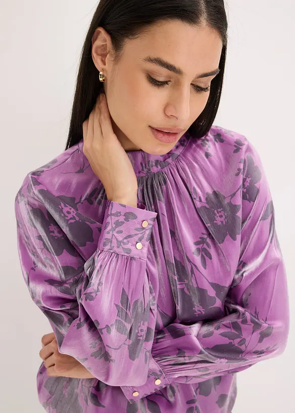 Satijnen tuniek met viscose, bonprix
