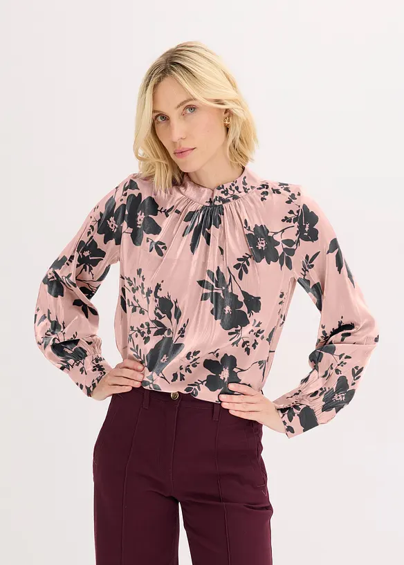 Satijnen tuniek met viscose, bonprix