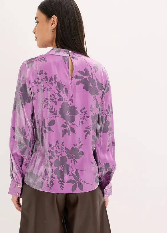 Satijnen tuniek met viscose, bonprix