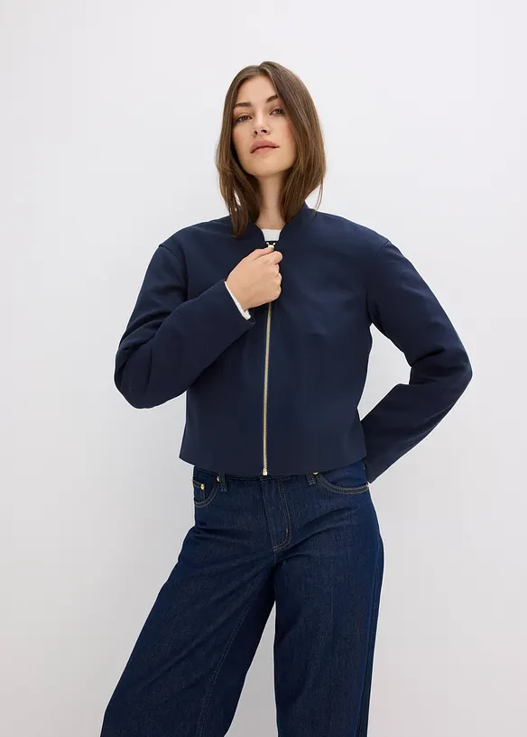 Bomber in een zachte viscosemix, bonprix