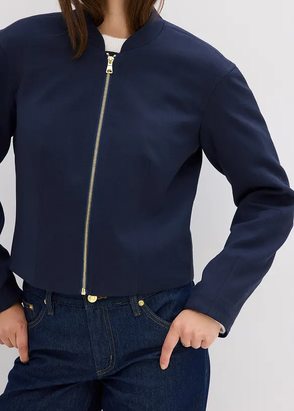 Bomber in een zachte viscosemix, bonprix
