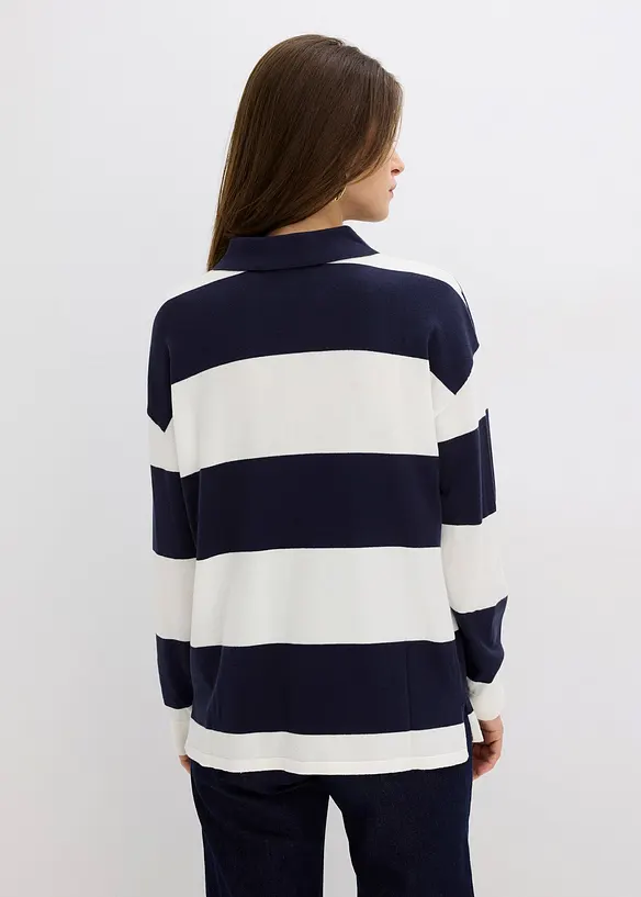 Oversized trui met polokraag, bonprix